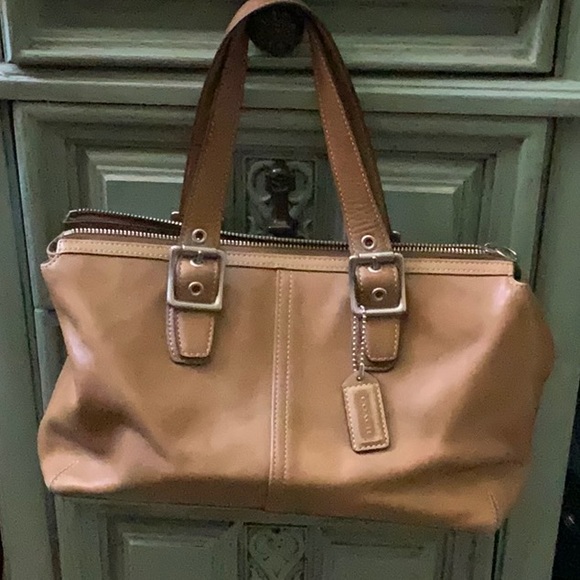 Coach Handbags - COACH - Camel color purse
